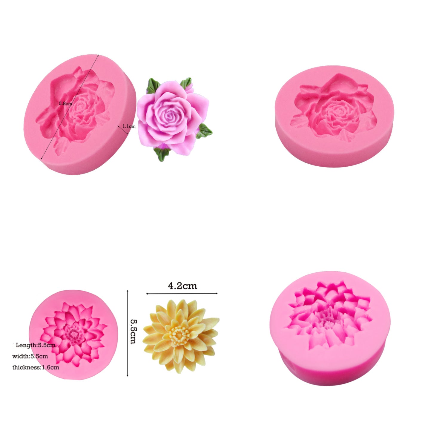 Silica Gel Bakeware Flower Cake Mold For Baking, Durable And Flexible, Perfect For Creative Cake Designs