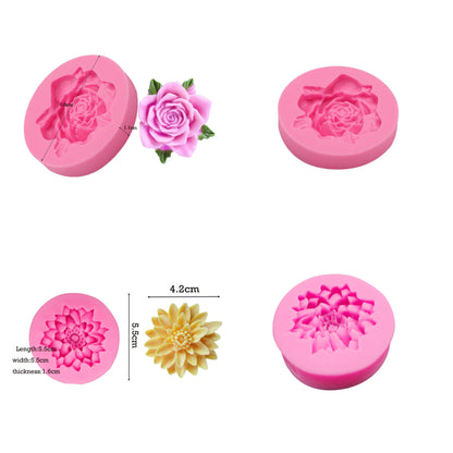 Silica Gel Bakeware Flower Cake Mold For Baking, Durable And Flexible, Perfect For Creative Cake Designs