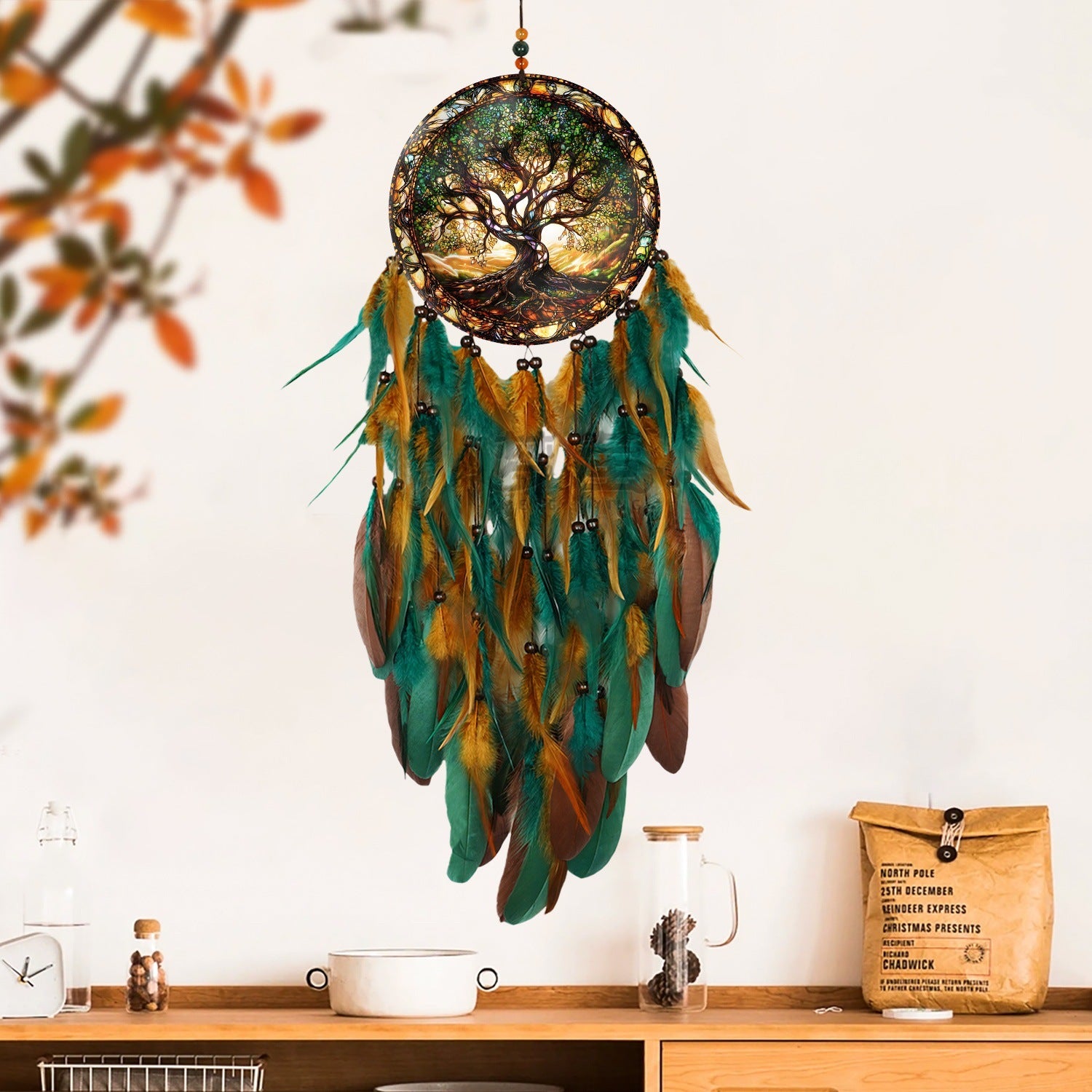 Acrylic Dreamcatcher Wind Chime Featuring Elegant Design For Home Decoration