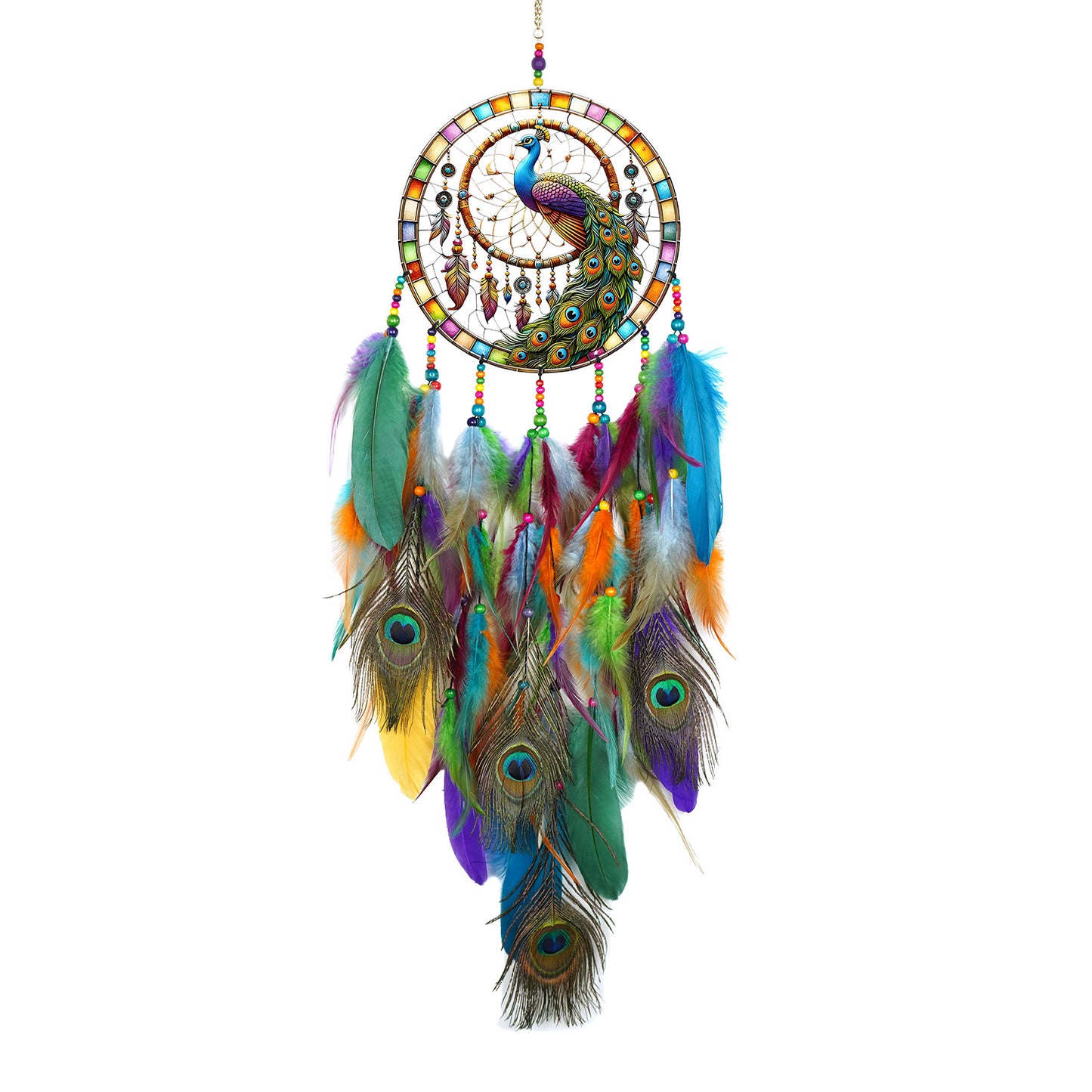 Peacock Wind Chime Featuring Elegant Design And Soothing Sounds For Outdoor And Indoor Decoration