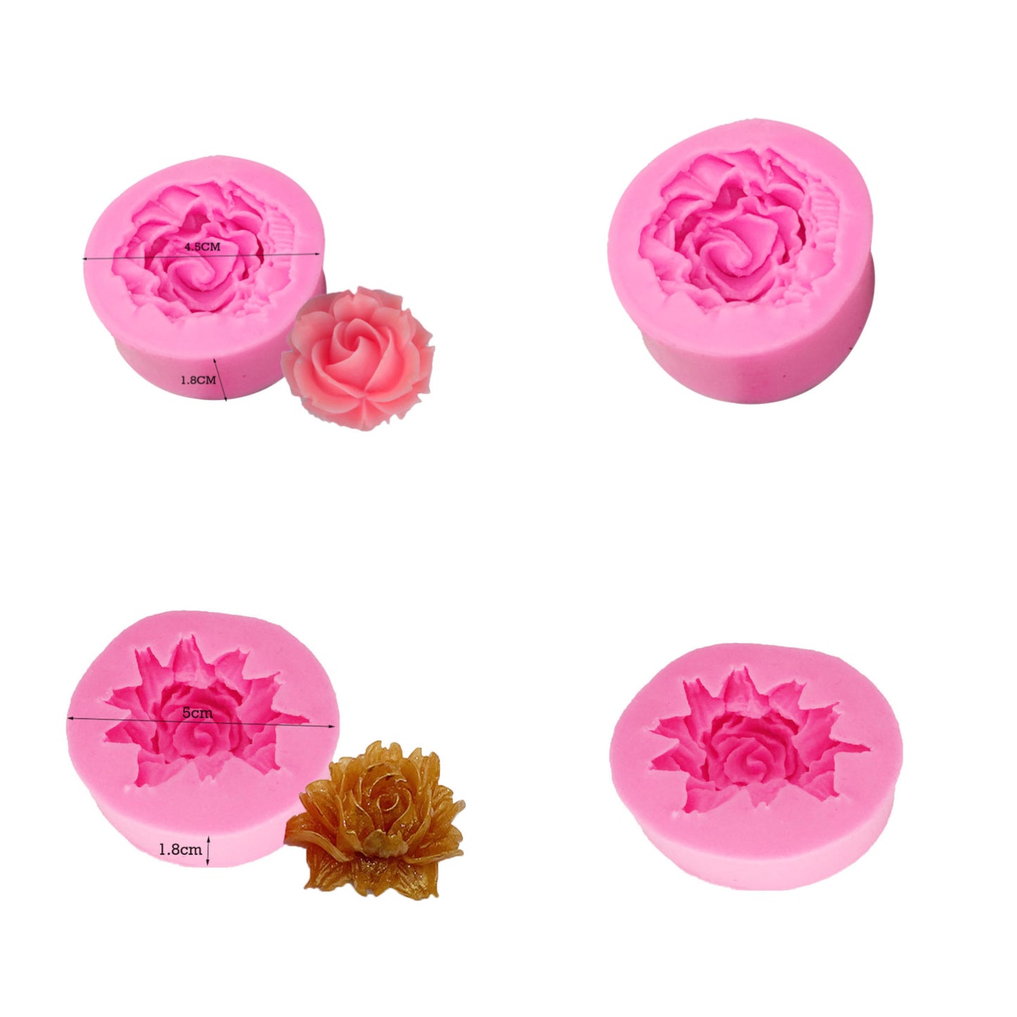 Silica Gel Bakeware Flower Cake Mold For Baking, Durable And Flexible, Perfect For Creative Cake Designs