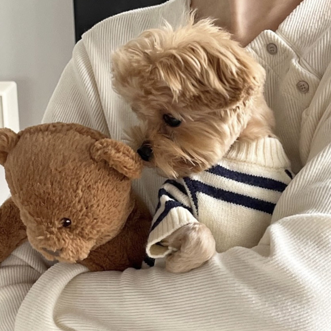 Cozy Knit Pet Clothing For Dogs, Perfect For Autumn And Winter Seasons
