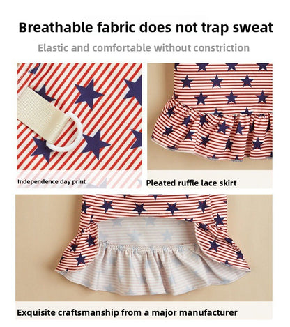 American Flag Pet Clothing For Independence Day, Made Of Durable Polyester, Perfect For Dogs