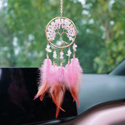 Glass Car Hanger-Pink