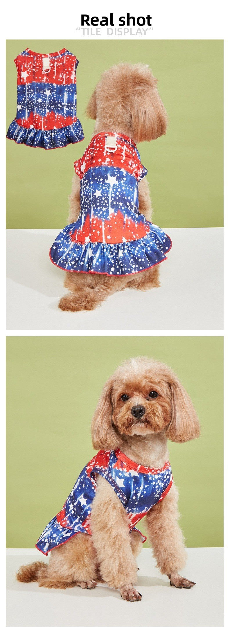 American Flag Pet Clothing For Independence Day, Made Of Durable Polyester, Perfect For Dogs