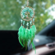 Glass Car Hanger-Green