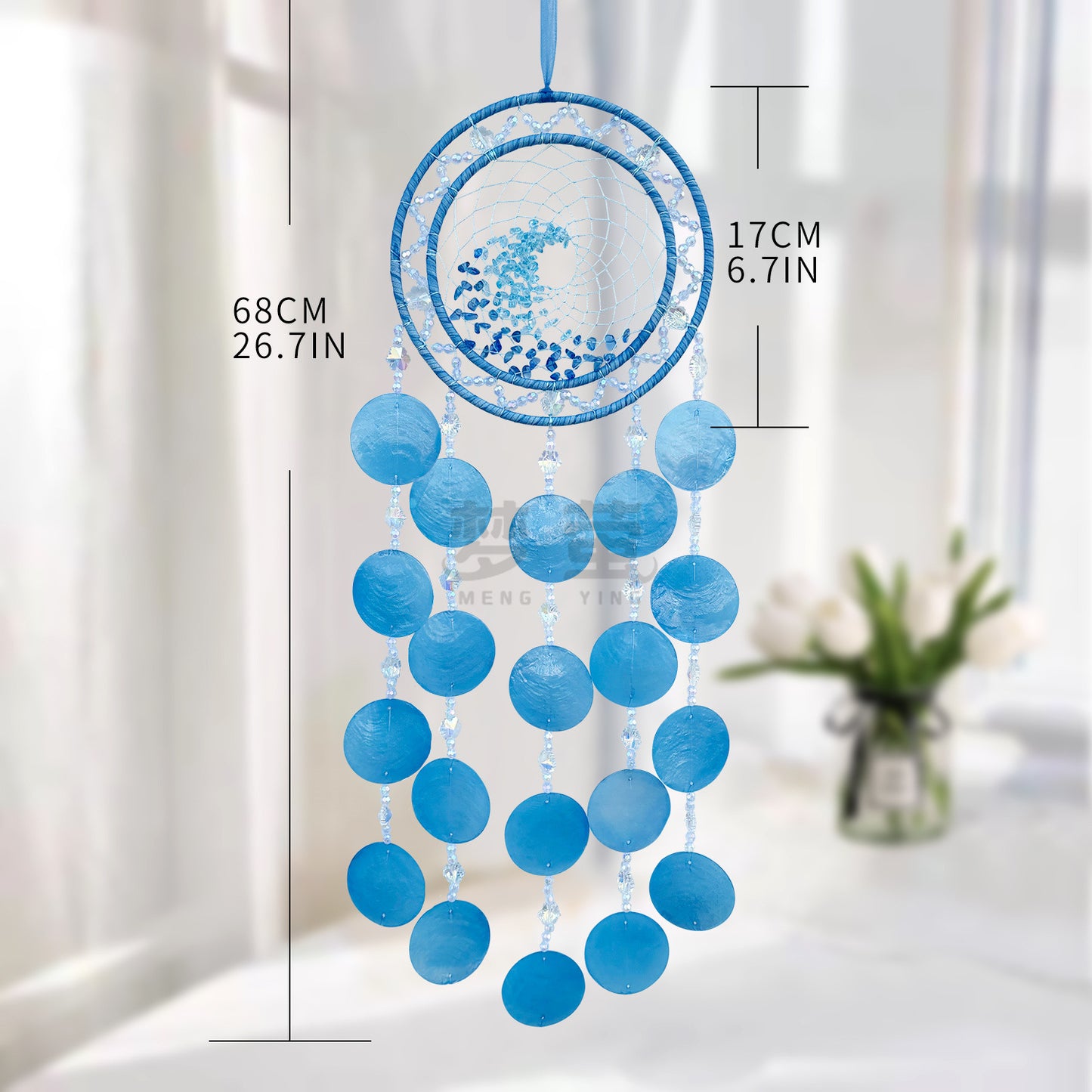 Shell Wind Chime For Home Decor, Featuring Natural Shell Material For A Soothing Sound