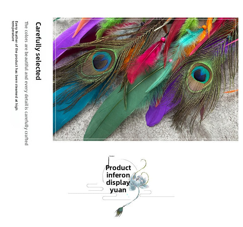Peacock Wind Chime Featuring Elegant Design And Soothing Sounds For Outdoor And Indoor Decoration