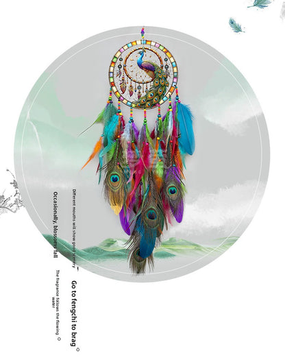 Peacock Wind Chime Featuring Elegant Design And Soothing Sounds For Outdoor And Indoor Decoration