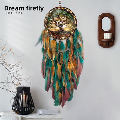 Acrylic Dreamcatcher Wind Chime Featuring Elegant Design For Home Decoration