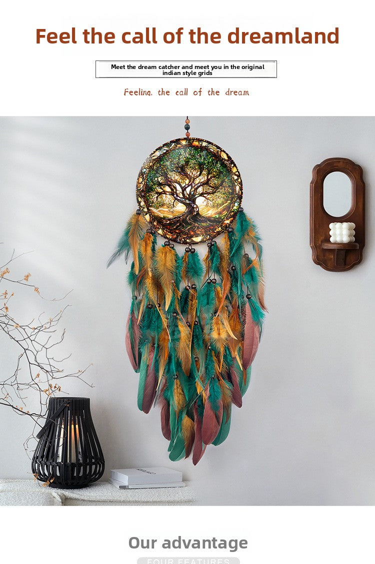Acrylic Dreamcatcher Wind Chime Featuring Elegant Design For Home Decoration