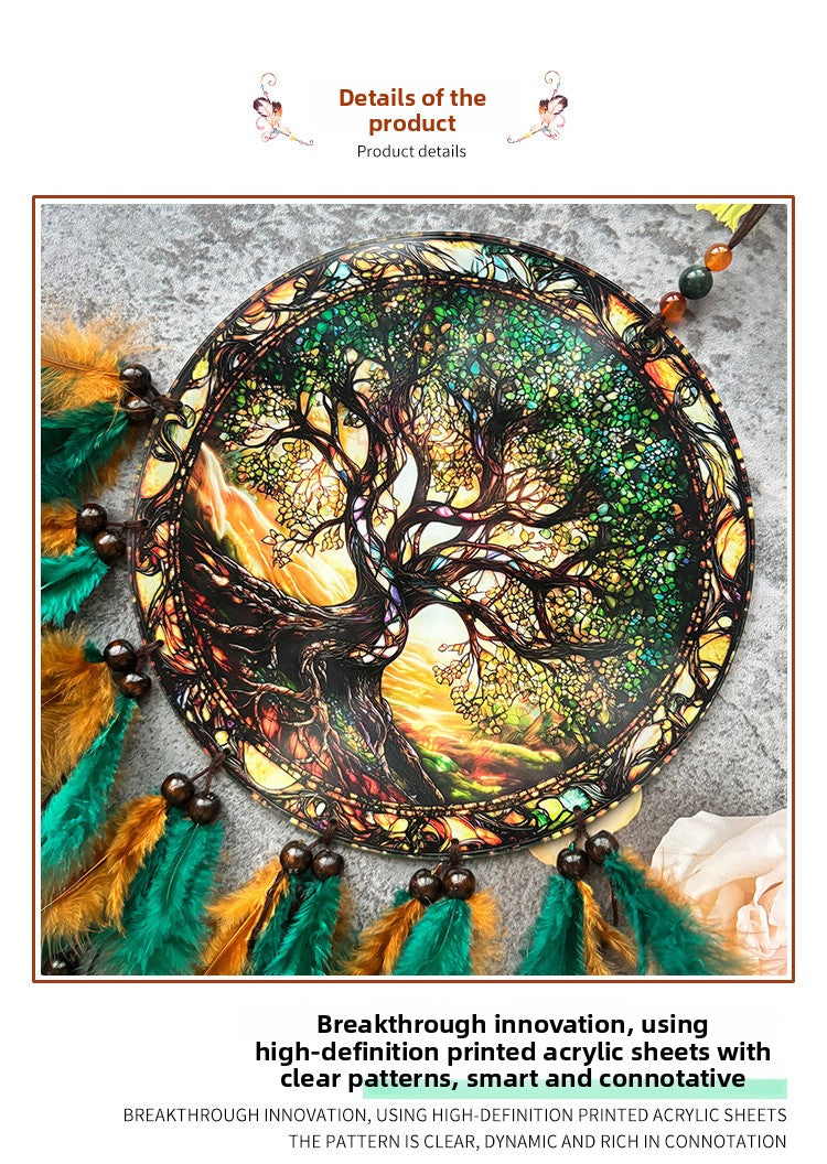 Acrylic Dreamcatcher Wind Chime Featuring Elegant Design For Home Decoration