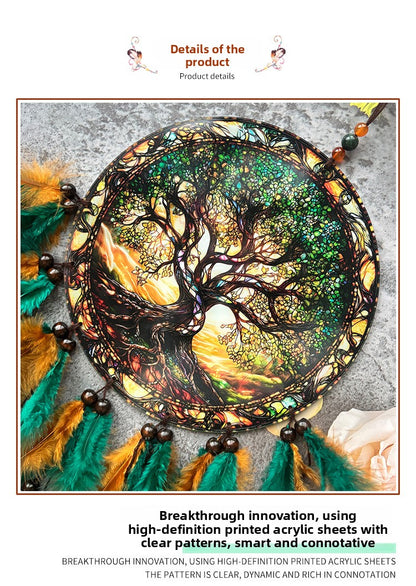 Acrylic Dreamcatcher Wind Chime Featuring Elegant Design For Home Decoration