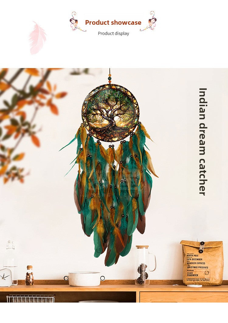 Acrylic Dreamcatcher Wind Chime Featuring Elegant Design For Home Decoration