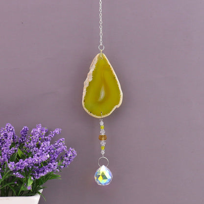 Agate Wind Chime Hanging Decoration In Colour, Elegant Home Ornament