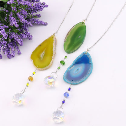 Agate Wind Chime Hanging Decoration In Colour, Elegant Home Ornament
