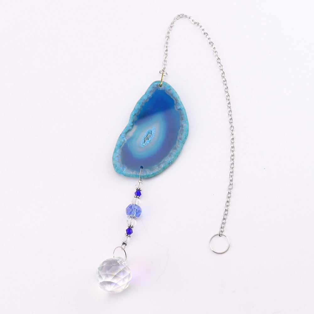 Agate Wind Chime Hanging Decoration In Colour, Elegant Home Ornament