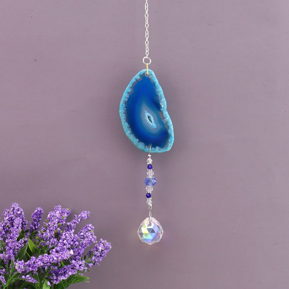 Agate Wind Chime Hanging Decoration In Colour, Elegant Home Ornament