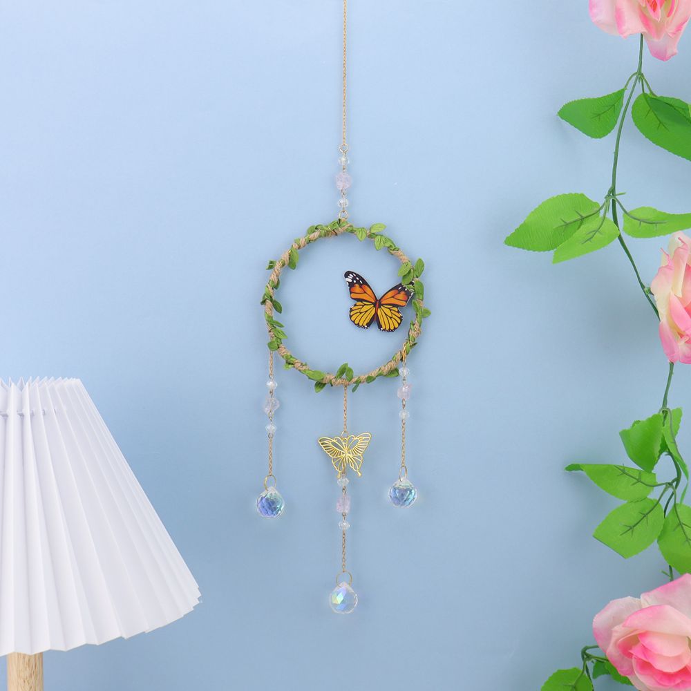 Agate Butterfly Pendant, Beautifully Crafted Butterfly-Shaped Agate Hanging Ornament