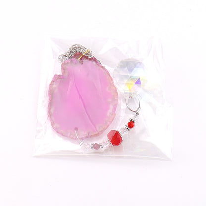 Agate Wind Chime Hanging Decoration In Colour, Elegant Home Ornament
