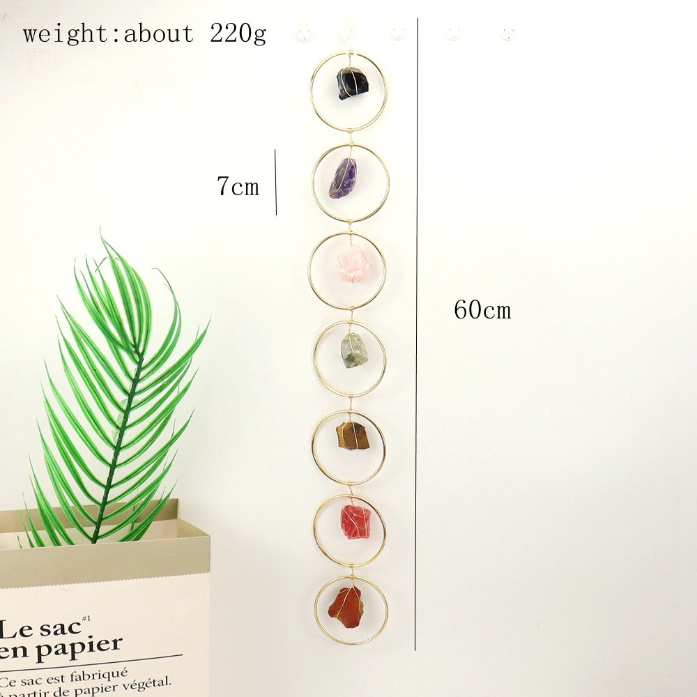Life Tree Pendant Featuring Agate Stone, Elegant Hanging Decoration