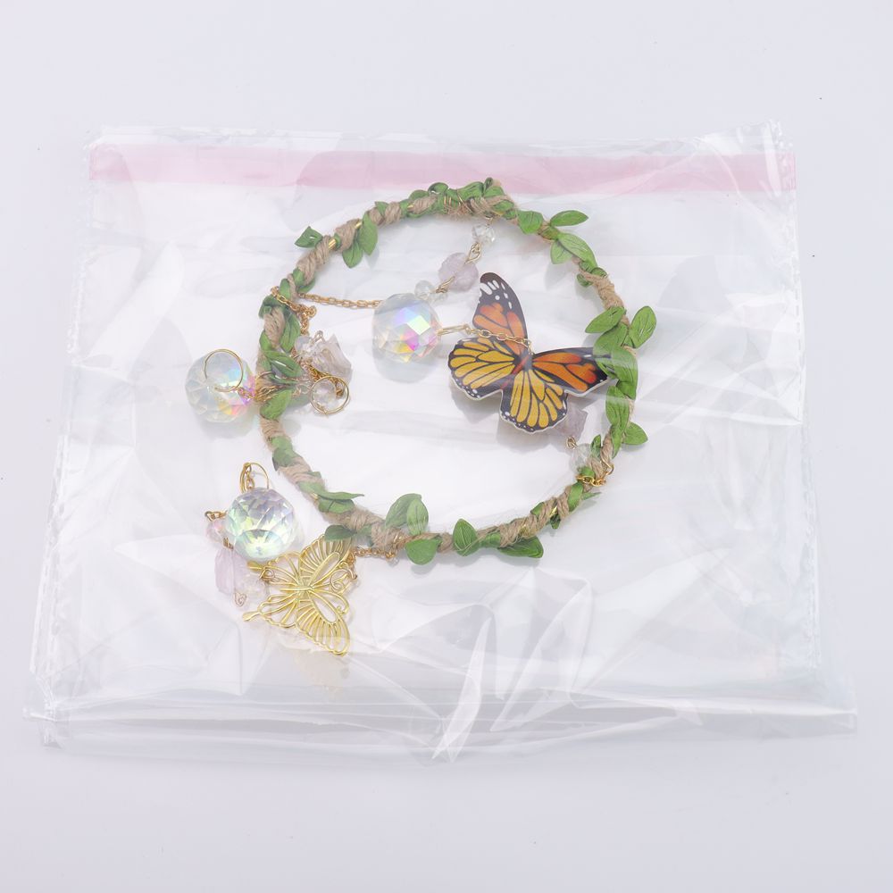 Agate Butterfly Pendant, Beautifully Crafted Butterfly-Shaped Agate Hanging Ornament