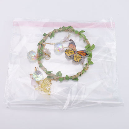 Agate Butterfly Pendant, Beautifully Crafted Butterfly-Shaped Agate Hanging Ornament