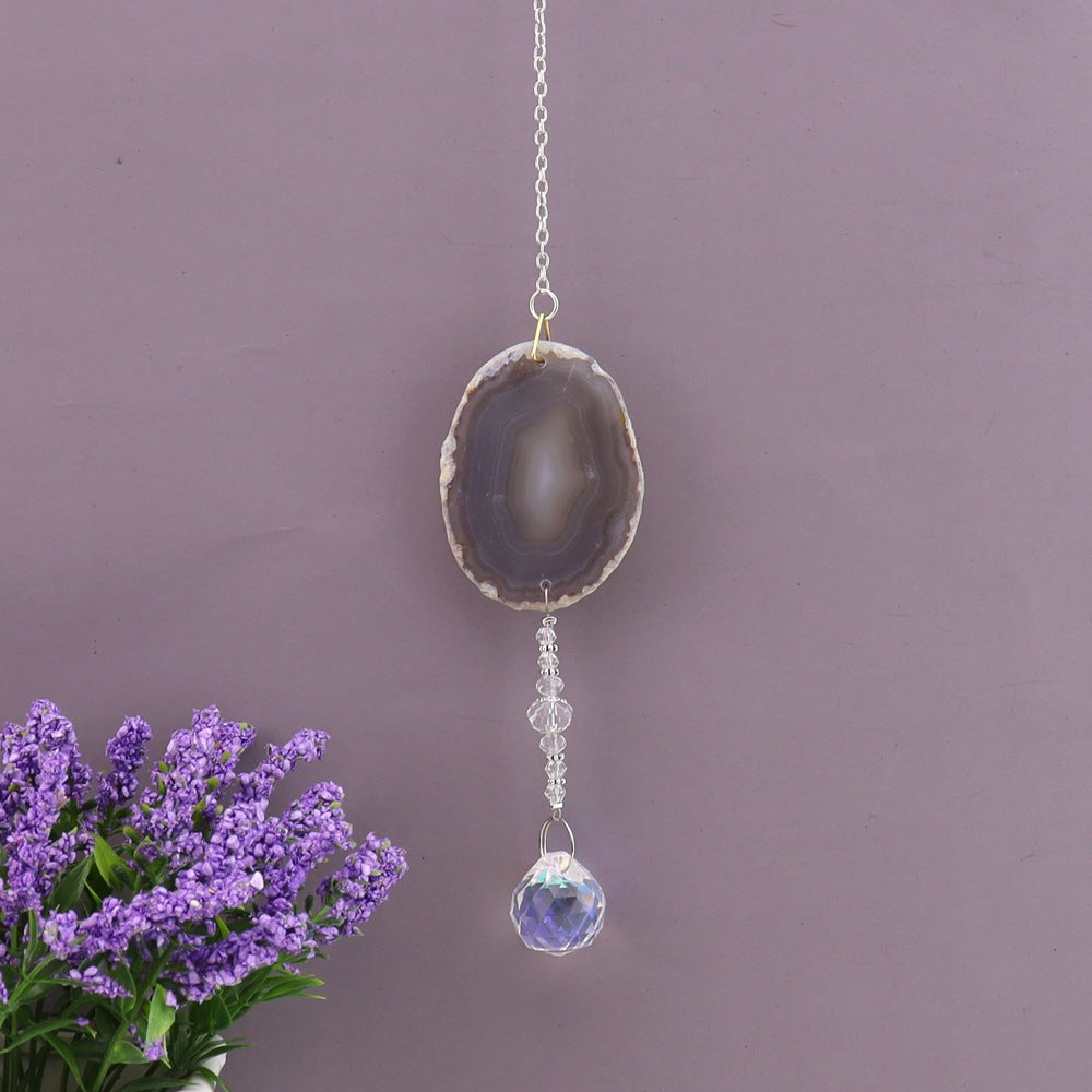 Agate Wind Chime Hanging Decoration In Colour, Elegant Home Ornament