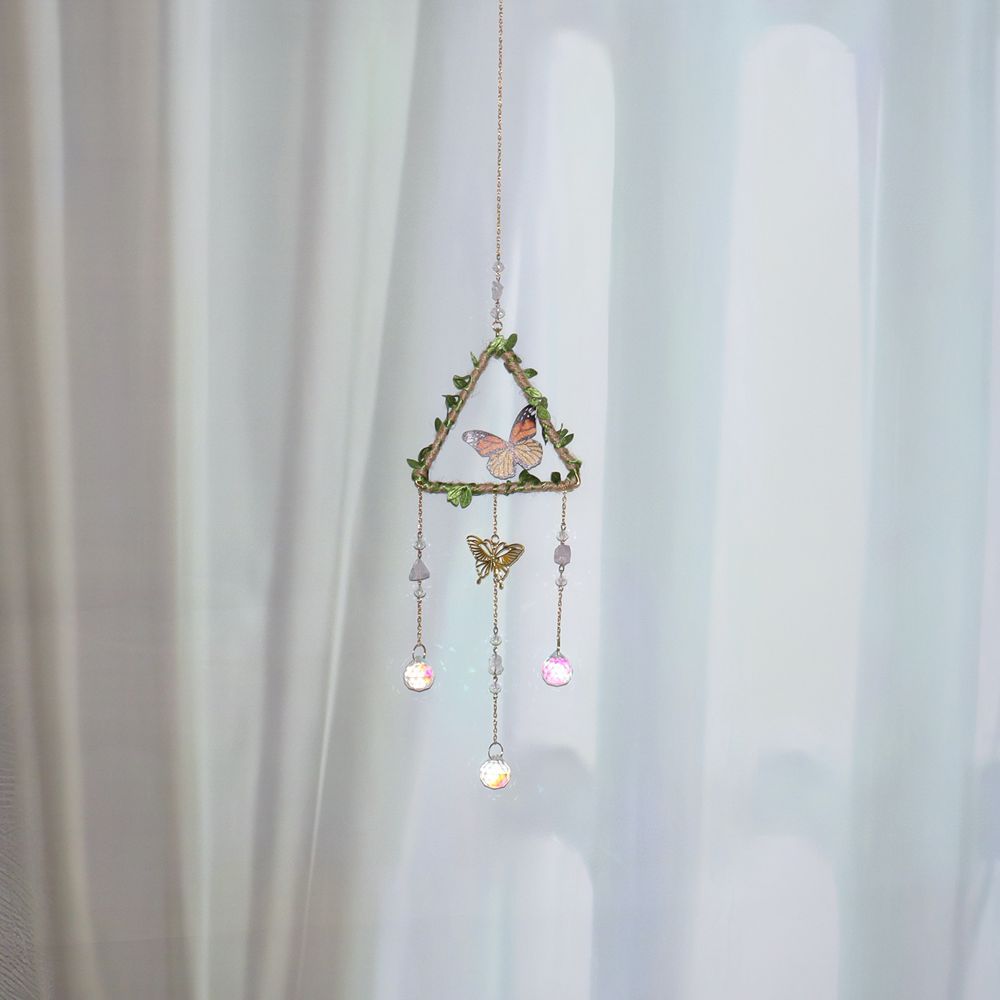 Agate Butterfly Pendant, Beautifully Crafted Butterfly-Shaped Agate Hanging Ornament