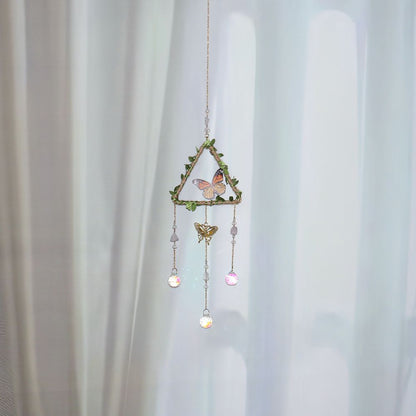 Agate Butterfly Pendant, Beautifully Crafted Butterfly-Shaped Agate Hanging Ornament