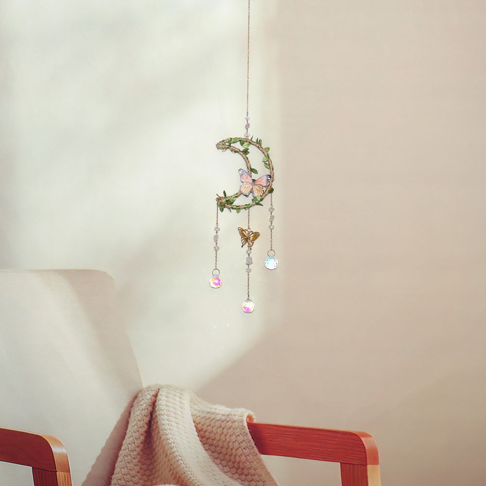 Agate Butterfly Pendant, Beautifully Crafted Butterfly-Shaped Agate Hanging Ornament