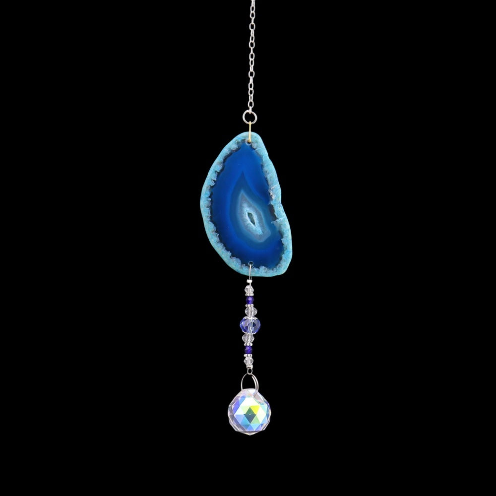 Agate Wind Chime Hanging Decoration In Colour, Elegant Home Ornament