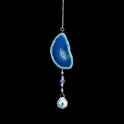 Agate Wind Chime Hanging Decoration In Colour, Elegant Home Ornament