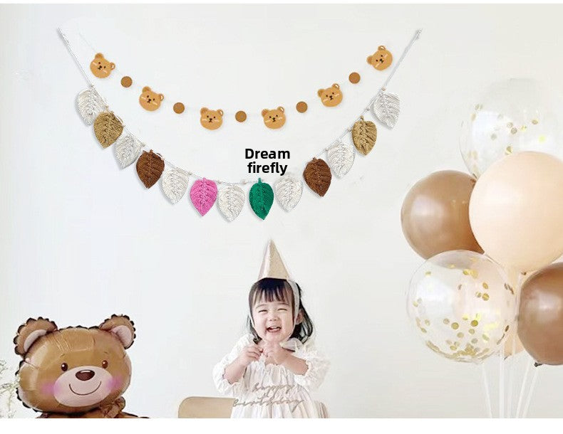 Cotton Leaves Wall Hanging Decor For Elegant Home Decoration