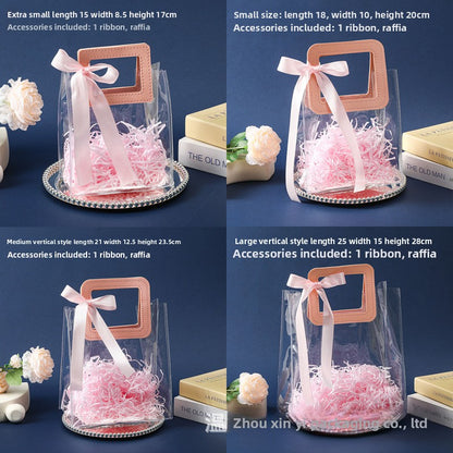 Birthday PVC Gift Bags For Party Supplies And Gift Wrapping, Durable And Stylish