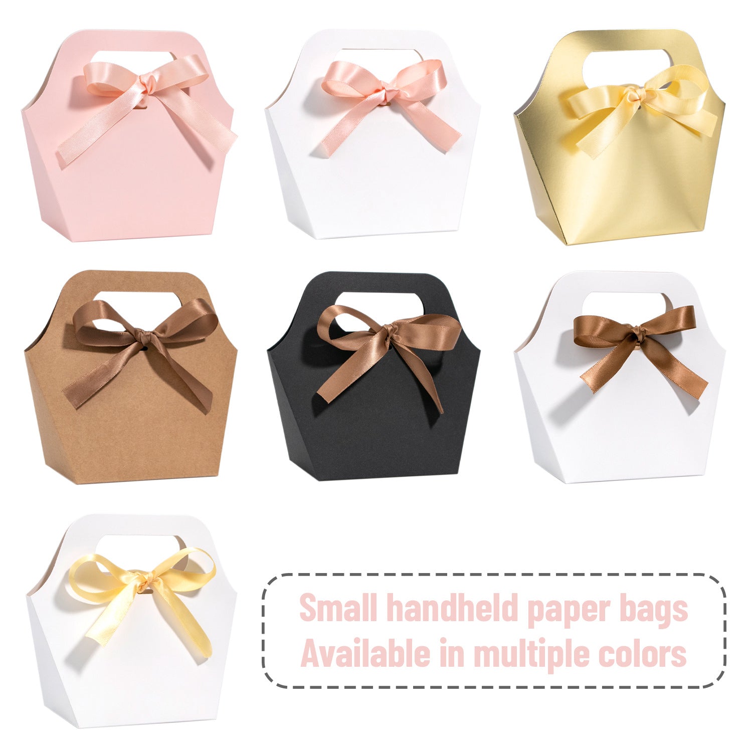 White Paper Jewelry Packaging Bag For Birthday Gift Bags, 1 Piece Party Supplies