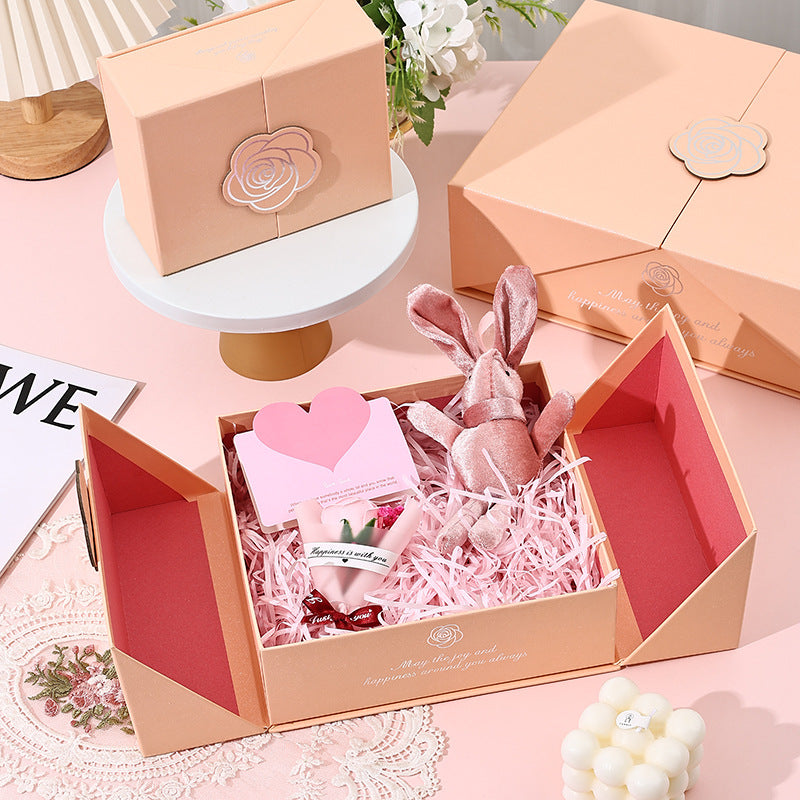 Valentine's Day Paper Gift Box Perfect For Special Occasions And Thoughtful Presents