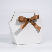 White + Brown Ribbon