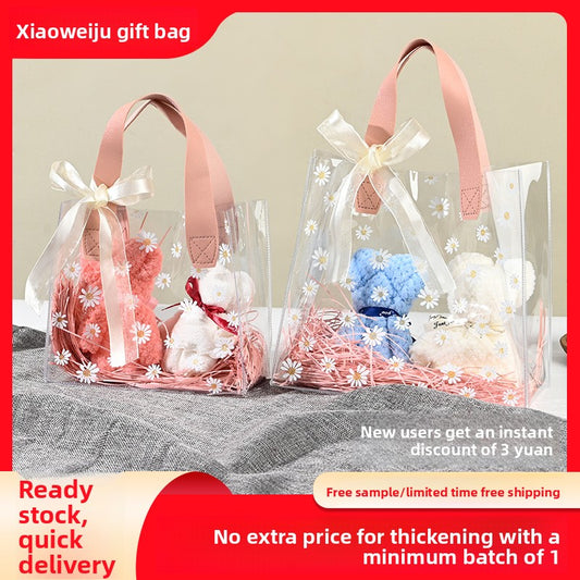 Pink Plastic Handbag Featuring A Multicolor Pattern, Stylish And Durable For Everyday Use