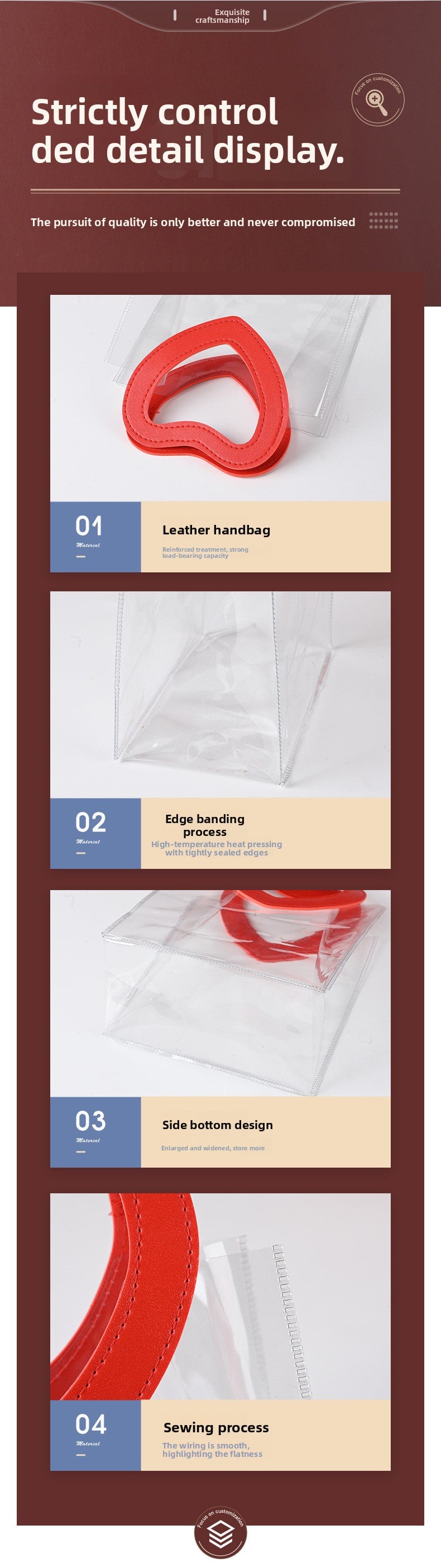 Red Plastic Jewelry Packaging Bags With Handle, Perfect For Wedding Season Gift Presentation
