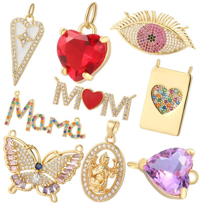 Heart Shape Pendant For Women In Pink Copper Featuring Elegant Design