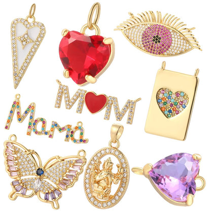 Heart Shape Pendant For Women In Pink Copper Featuring Elegant Design