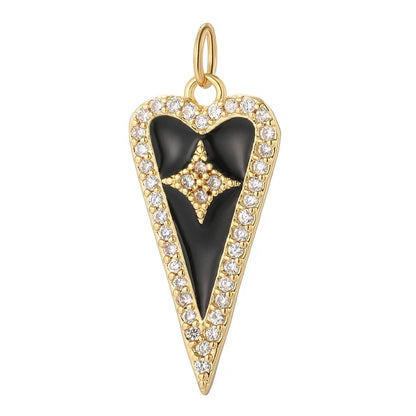 Heart Shape Pendant For Women In Pink Copper Featuring Elegant Design