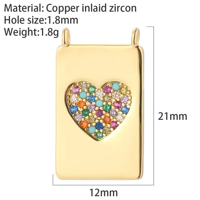 Heart Shape Pendant For Women In Pink Copper Featuring Elegant Design