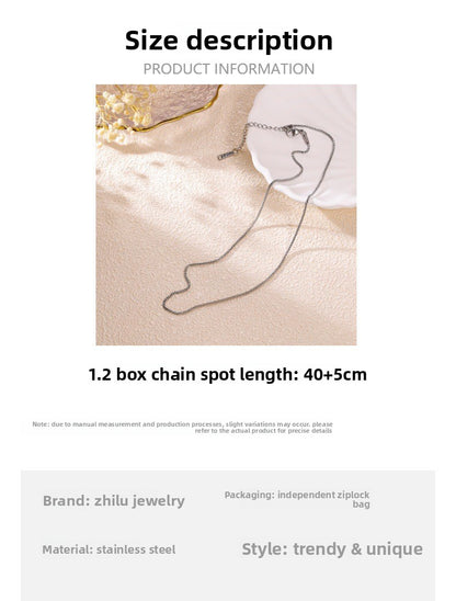 Love Charms Necklace For Women Featuring Titanium Steel Material With PVD Coated Gold Plating Process In Steel Color