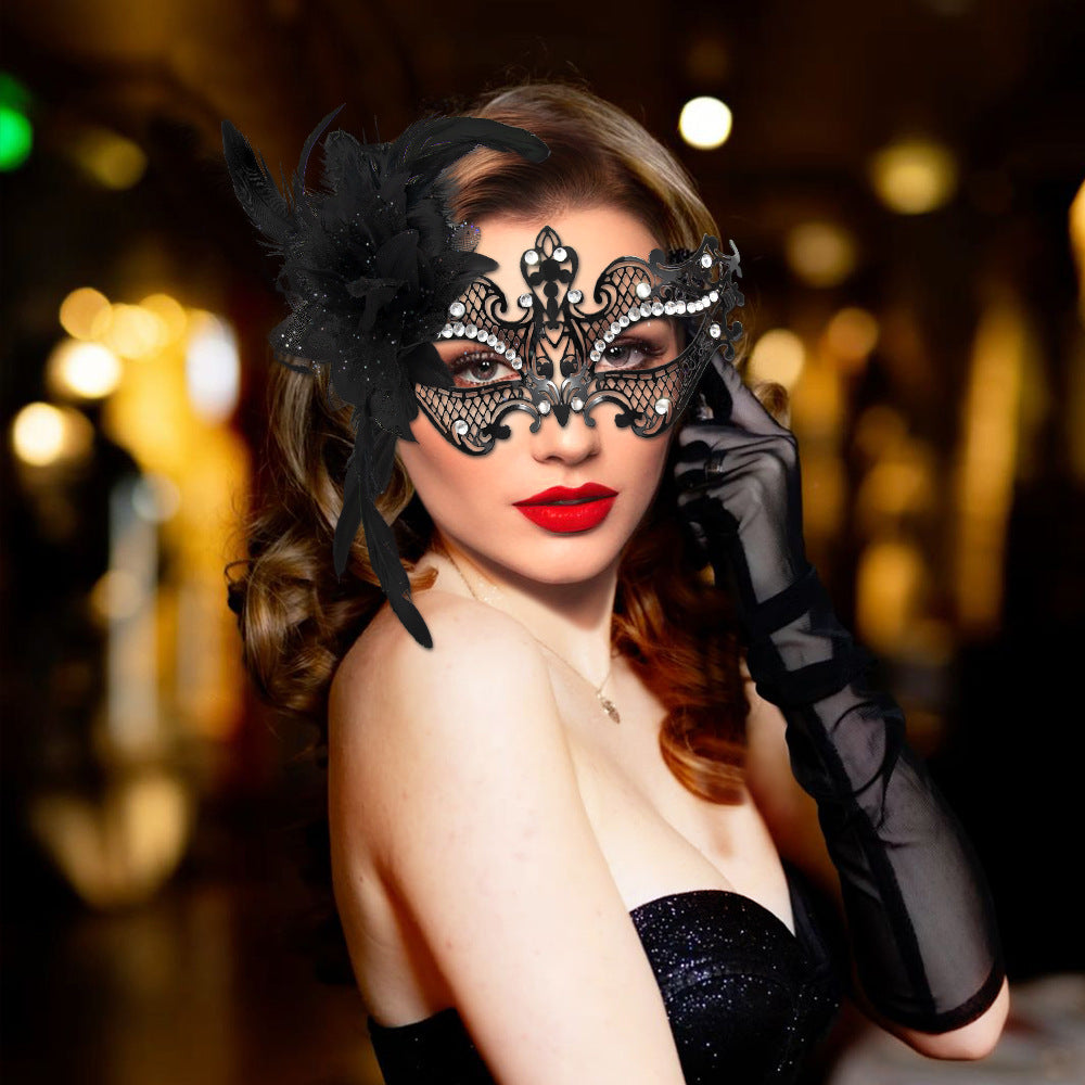 Mardi Gras Masquerade Party Mask Made Of Durable Alloy For Festive Celebrations