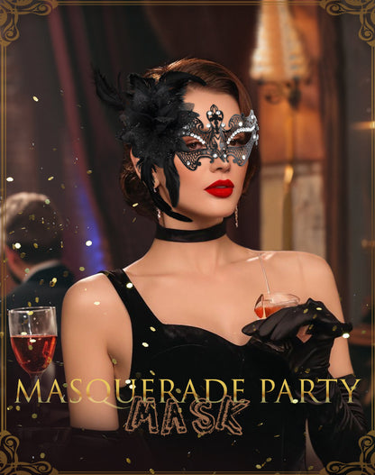 Mardi Gras Masquerade Party Mask Made Of Durable Alloy For Festive Celebrations
