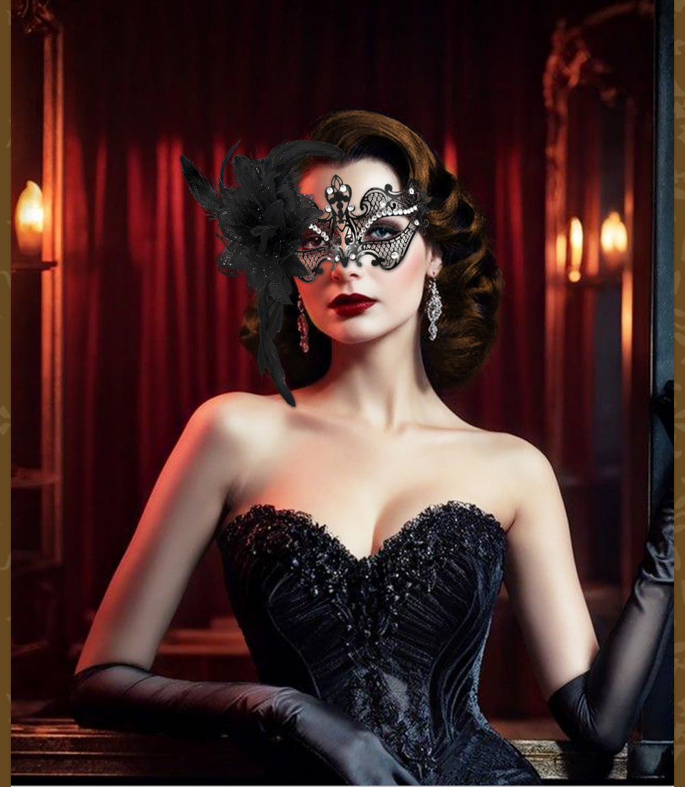 Mardi Gras Masquerade Party Mask Made Of Durable Alloy For Festive Celebrations