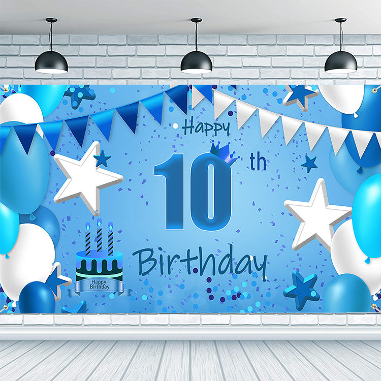 Birthday Banner Made Of Durable Polyester, Perfect For Party Decorations And Celebrations
