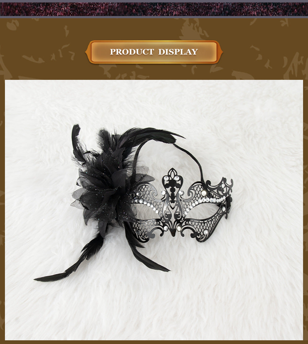 Mardi Gras Masquerade Party Mask Made Of Durable Alloy For Festive Celebrations